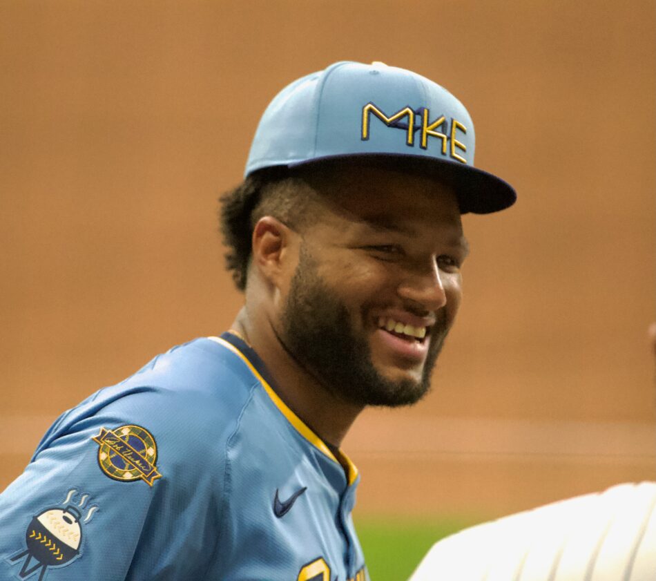 Jackson Chourio con el uniforme de Milwaukee, en una fotografía de archivo del 7 de junio de 2025.