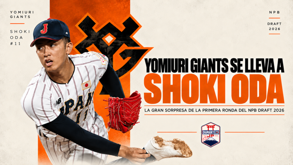 Giants desafía el plan de Oda en Estados Unidos y Seibu elige a Enzo Sawayama. Repasamos las 127 selecciones del Draft NPB 2026, incluido desarrollo.